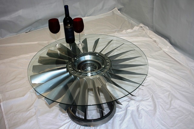 Jet Engine Spinner Coffee Table 